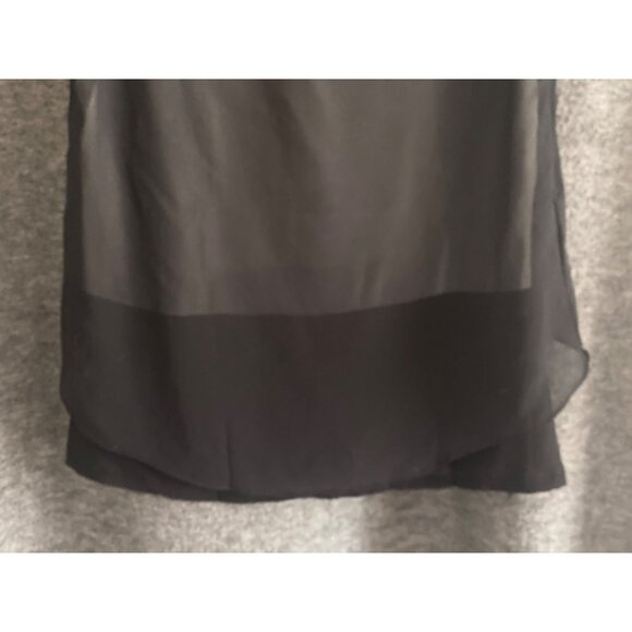 women's black white cap sleeve top partysu yy Korea size XL - Picture 11 of 11